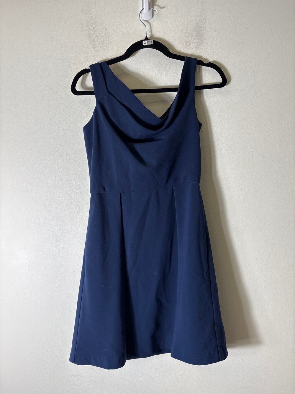 Black Halo Navy Sleeveless Knee Length Party Dress Sz 6
